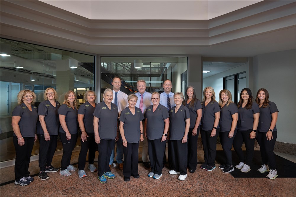 Group photo of the dedicated staff at Westport Periodontics, showcasing team spirit.